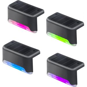Lot de 4 lampes solaires de piscine &agrave; changement de couleur LED &eacute;tanches - Neuf