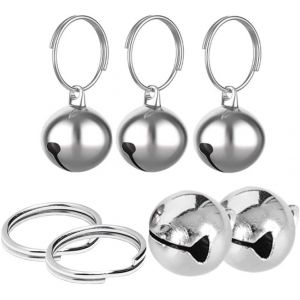 Cloches Animaux De Compagnie 5 Pi&egrave;ces Pendentifs Grelots Clochette Pour Chat En M&eacute;tal Clochette Pour Chien De Chasse Jingle Bells Cloche De Chien De Colliers Pour Collier De Chien Ou Chat - Neuf