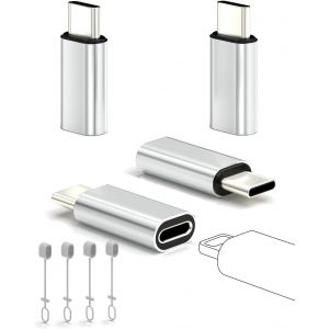 4 Pack Adaptateur Lightning Vers Usb C Pour Iphone 15/16 Pro/16 Plus/Pro Max,Samsung S24,Supportant La Charge Et Le Transfert De Donn&eacute;es,C&acirc;ble De Charge De Type C,Pas Pour Audio/Otg/Headphone - Neuf