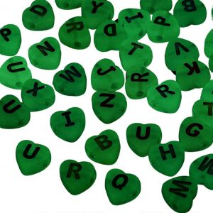 200 Pcs Lumineux Couleur Lettre Perles Acryliques Amitié Collier Faire Des Perles - Neuf