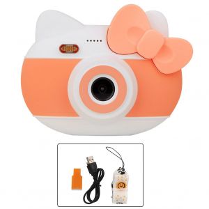 Mini appareil photo numerique mignon pour enfants, jouet photo et video, cadeau pour garcons et filles (orange) - Neuf