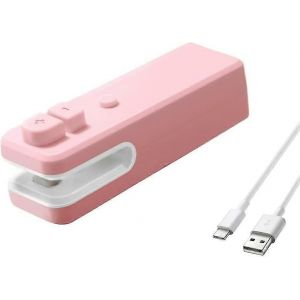 Ménage Mini Snack Sac en plastique Scellant Artéfact (rose) 1 pièce - Neuf