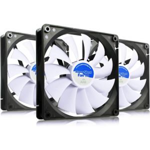 Super Silent Fan 14-140Mm Ventilateur Pour Boîtier Pc Silencieux Et Efficace Avec 4 Pads Anti Vibrations,12V,Ventilation Pc,14Cm,Ventilo Pc,Fan Pc,8,6 Db(A) 80 M3/H-3 Pièces - Neuf