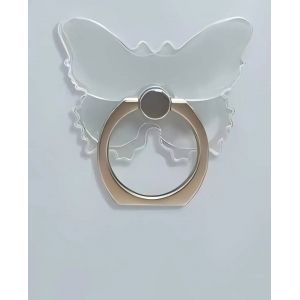 B&eacute;quille Transparente Transparente De Support De Poign&eacute;es D'anneau De T&eacute;l&eacute;phone,Support D'anneau De Doigt Pour Accessoires De &Eacute;tui De Tablette De T&eacute;l&eacute;phone Portable Pour L'iphone Samsung-Butterfly- - Neuf