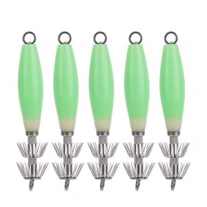 Lot De 5 Leurres Artificiels Lumineux Pour La Peche En Mer - Neuf