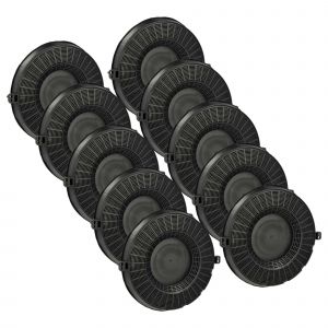 vhbw 10x Filtres &agrave; charbon actif compatible avec Ikea 602.446.70, 602.446.70HDLN0060SHOTTEIK, 602.819.12, 50401383 hotte aspirante - Neuf