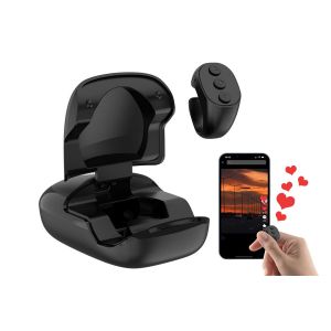 Tourne-pages &agrave; anneau d&eacute;filant avec t&eacute;l&eacute;commande Bluetooth, support pour t&eacute;l&eacute;phone et fonction d&eacute;clencheur photo - Neuf