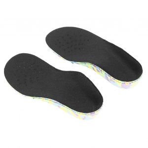 Lot De 2 Semelles Orthopediques Pour Fasciite Plantaire, Support De Voute Plantaire, Soulage Les Douleurs Des Pieds Plats Et De La Voute Plantaire Haute Pour Enfants, Noir, Taille 31 - Neuf