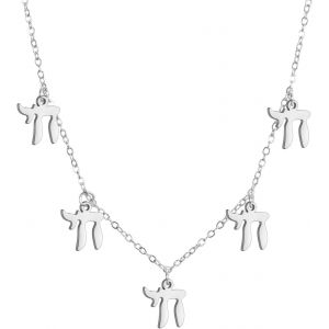 Kal-Collier D&eacute;licat Avec Pendentif En Forme D'&eacute;toile De David H&eacute;breu Chai Pour Femme Minimaliste Hanoukka Magen Juda&iuml;que En Acier Inoxydable - Neuf