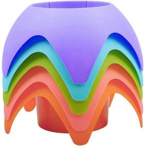 Accessoires de vacances à la plage,porte-gobelet de plage sable (différentes couleurs,5 pièces) - Neuf