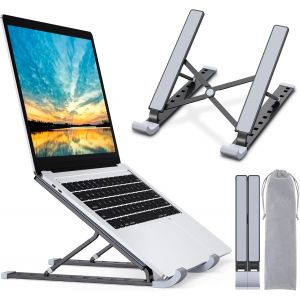 Support Ordinateur Portable, Support Pc Portable &Agrave; 9 Niveaux R&eacute;glables, Refroidisseur En Aluminium Ventil&eacute; Compatible Avec Macbook, Lenovo, Autres Laptops Tablettes 10"" - 15.6 - Neuf