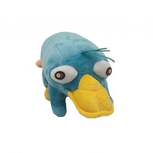 Peluche mignonne en forme de bec de canard ornithorynque bleu, animal en peluche doux, dessin anim&eacute;, canard d&eacute;coratif, taupe, cadeau de No&euml;l ou d'anniversaire - Neuf