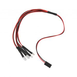 4 LED RC voiture lumière LED RC voiture pièces de mise à niveau pour Axial AXIAL SCX24 1/24 voiture télécommandée - Neuf