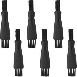 6 Pi&egrave;ces Brosse De Rasoir-Brosse De Nettoyage Brosses De Rasoir &Eacute;lectrique &Agrave; Double Face Pour Enlever Les D&eacute;bris De Barbe Et La Poussi&egrave;re (Noir) - Neuf