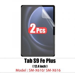 Protecteur D'&eacute;cran Pour Animaux De Compagnie,2 Pi&egrave;ces,Pour Samsung Galaxy Tab S7 Fe S9 Fe A9 Plus S6 Lite S7 S8 S9 A8 Plus,Film Transparent De Protection Sans Verre.Tab S9 Fe Plus 12.4. - Neuf