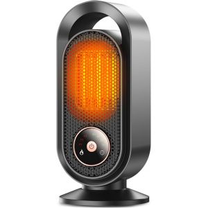 JGD-Chauffage d'appoint 1500W, Chauffage electrique Portable, Radiateur Electrique c&eacute;ramique PTC, Radiateur soufflant Avec 3 modes, 8H Minuterie, Protection anti-surchauffe, pour bureau,chambre - Neuf