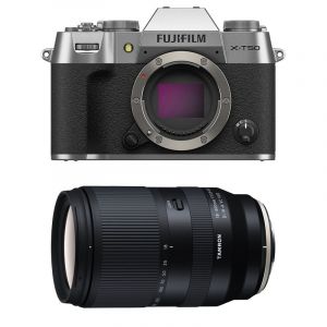 FUJIFILM X-T50 Silver + Objectif TAMRON 18-300 mm f/3.5-6.3 Di III-A VC VXD Garanti 3 ans - Neuf