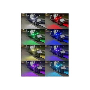 4 Pcs Moto Led Avertissement Lumi&egrave;re Universel Mini Signal Lumi&egrave;re Drone Avec Contr&ocirc;leur Lumi&egrave;re Stroboscopique 8-G&eacute;n&eacute;rique - Neuf