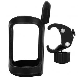 Porte-Gobelet Universel Noir Pour Poussette, Bouteille D'eau, Lait, Velo - Neuf