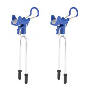 2 Pack de mise &agrave; Niveau de la P&ecirc;che porte-cannes &agrave; p&ecirc;che avec 360 Degr&eacute;s de R&eacute;glage, Sol Banque Canne &agrave; P&ecirc;che Rack Stand pour l'Utilisation des plages - Neuf