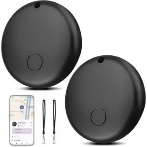 MEVRONISSHOP-Smart Tag Android, Key Finder Compatible avec l'application Google &laquo; Find My Device &raquo; (Android Uniquement), Traceur Bluetooth pour valises, Sacs &agrave; Dos, Portefeuilles et Sacs, 2 pi&egrave;ces - Neuf
