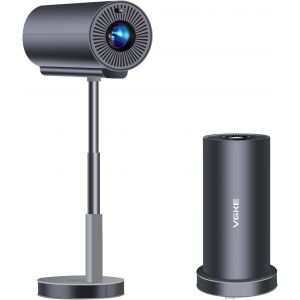 ChenQuanSarl-Vidéoprojecteur 4K Auto Focus/Keystone Mini Projecteur Portable, Wifi6 Bluetooth Full Hd Retroprojecteur, Vidéo Projecteur Avec Pied Télescopique Rotatif À 90 °Compatibilité Smartphone/P - Neuf