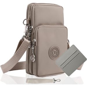 KAL-Pochette Telephone Portable Femme Bandouliere Sac Téléphone Portable Femme Bandoulière Portefeuille Sacoche Telephone Portable Femmes Bandoulière Réglable Running Armbag (Rose - Neuf