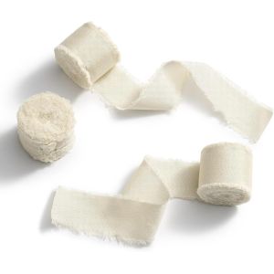 Ruban Cadeau Beige, 3 Rouleaux 25mm X 6.4 M Ruban Mariage Ruban D&eacute;coratif, Ruban Satin Ruban, D&eacute;coration Ruban Tissu Pour Mariage F&ecirc;te Thanksgiving Anniversaire Cadeaux - Neuf