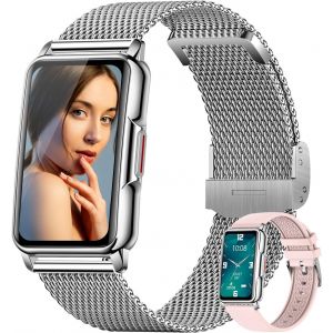 Montre Connect&eacute;e Femme, Smartwatch Montre Femme avec 124 Modes Sportifs IP67 &Eacute;tanche Bluetooth Cardiofr&eacute;quencem&egrave;tre Moniteur de Sommeil Podom&egrave;tre, Montre Connect&eacute;e Sport pour Android iOS - Neuf