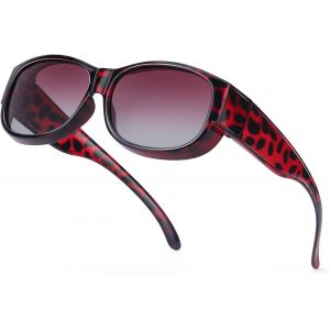 Surlunettes De Soleil Clip Polarisées Femme Homme, Sur Lunettes De Soleil Enveloppantes Pour Porteurs De Lunettes Protection Uv400 - Neuf