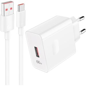 KALANKA-66W Chargeur Rapide et 1M 6A Cable USB C pour Honor Magic 7 Lite 90 5g 600 Lite x8d Magic 5 Pro Magic v2 v3, 35W Chargeur Rapide Honor 200 Smart 200 Lite X6b X7b 70 Lite X8a X7a X6a - Neuf