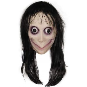 Momo Horreur Masque Masque D'halloween Horreur De Longs Cheveux Momo Masque, Masque D'horreur Monstre Masque, Halloween, Horreur Costume De Fête De Latex De Caoutchouc Masque - Neuf