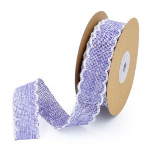 1 Rouleau De 10 Mètres De Ruban De Lin, Ruban De Toile De Jute, Ruban De Tissu Di - Neuf