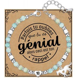 ERYI-Cadeau D'Anniversaire Pour Femmes Filles Bracelets Pierre Aturelle Avec Cheval Pendentif Bracelet Cadeau D'Anniversaire Pour Fille Nièce S?ur Amie Adolescente Filles - Neuf