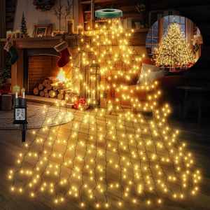 JGD-10M 600 LED Guirlande Lumineuse, Guirlandes Lumineuses Noel Decoration, 8 Modes Fil de Guirlandes Cuivre Lumineuses, &Eacute;tanche IP65, Guirlande LED D&eacute;coration pour Int&eacute;rieur, Ext&eacute;rieur (NG) - Neuf
