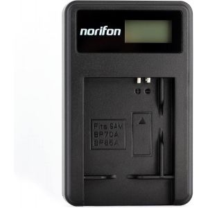 SLB-70A LCD USB Chargeur pour Samsung AQ100, DV100, DV101, DV150F, DV90, ES80, ES90, ES95, SL605, PL120, TL105, TL110, TL205, WB30F, WP10 Caméra et Plus - Neuf