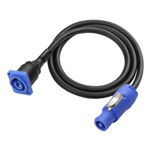 Powercon Male 3 Pin AC Powercon Male to Female Powercon Type D Panel Mount Extension Quick Lock Aviation Male to Female - Neuf