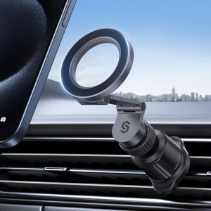 LORANKA-Support T&eacute;l&eacute;phone Voiture pour MagSafe - [3D Long Bras, Aimants Puissants] Magn&eacute;tique Porte T&eacute;l&eacute;phone Voiture Grille d'A&eacute;ration pour iPhone 17 16 15 14 13 Pro Max Plus Mini Mag Safe - Neuf