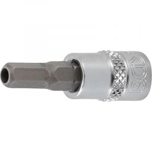 Douille &agrave; Embouts Empreinte Carr&eacute; Femelle 6,3mm (1/4'') Six Pans Femelle Avec Al&eacute;s&eacute;ge 5 Mm Bgs 5156-5 - Neuf