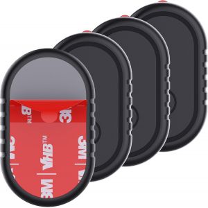 VornixorSarlshop-Lot de 4 supports adh&eacute;sifs pour Samsung Smart Tag 2, coque &eacute;tanche en ABS avec autocollant adh&eacute;sif 3M &agrave; coller sur voiture/v&eacute;lo/bagages et plus encore pour Galaxy Smart Tag 2, suppor - Neuf