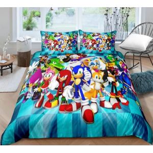 Parure De Lit Avec Housse De Couette Et Motif Hérisson 3d, Impression Numérique, Cadeau Idéal Pour Fille Et Garcon - Neuf