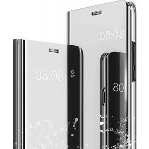 Kal-Coque Compatible Avec Honor Magic 6 Lite 5g / X9b Smart Antichoc Miroir Dur Avec Support Clapet Design Drôle Étui Bumper Kickstand Case Cover Housse - Le Silve - Neuf