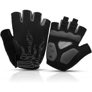 Subzonal-Gants Cyclisme Demi-Doigts Gants Velo Gel Anti-Choc Anti-Dérapage, Respirant Gant Demi Doigt Mitaines Velo Homme, Gants Vtt Gel Été De Fitness Sport Escalade Pour Homme Et Femme - Neuf