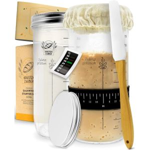 Moule à baguette antiadhésif avec toile de boulangerie et couteau de boulangerie ¿ 4 plaques de cuisson pour baguettes ¿ Idéal comme plaque à baguettes, moule à pain, moule à baguette, - Neuf