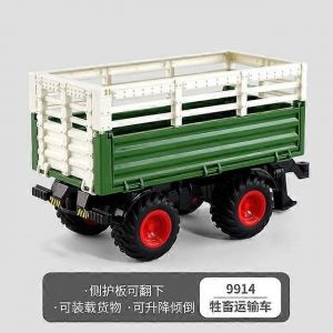 Children's Farmer Car Farm Tractor Inertia Toy Car Model Transport Trailer Engineering Vehicle-accessoires14 - Neuf