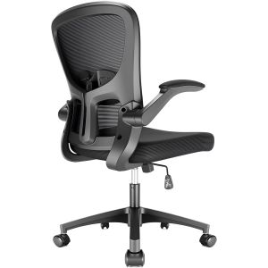 NouvelHorizonstore-Chaise Bureau, Bureau Ergonomique, Fauteuil de Bureaus avec Accoudoirs Rabattables, Chaise de Travail R&iquest;&iquest;glable en Hauteur, Silencieusesfauteuil de bureaues. (Noir) - Neuf