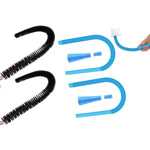 Kit de nettoyage pour conduit de s&eacute;cheuse avec brosse &agrave; peluches et embout pour tuyau d'aspirateur - Neuf
