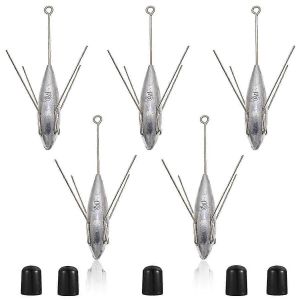 Spoutnik Plomb &Eacute;quipement De P&ecirc;che Longue Queue Poids De P&ecirc;che Plomb D'eau Sal&eacute;e Surf Casting Plomb 5 Pcs - Neuf