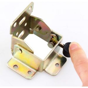 Lot De 2 Supports Pliants &Agrave; 90 Degr&eacute;s Charni&egrave;res Autobloquantes En Acier Lamin&eacute; &Agrave; Froid Pieds De Table Pliants Pieds De Lit Charni&egrave;res De Soutien Cach&eacute;es (Positive Brake) - Neuf