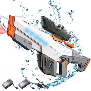 Pistolet À Eau Electrique,Pistolet À Eau Automatique,Pistolet À Eau Longue Portée De 10meter,Puissant Pistolet À Eau Avec Batterie Rechargeable,Pour Extérieure, Fête, La Plage, La Piscine - Neuf